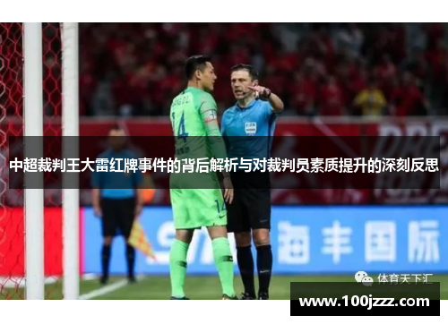 中超裁判王大雷红牌事件的背后解析与对裁判员素质提升的深刻反思