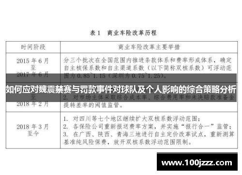 如何应对魏震禁赛与罚款事件对球队及个人影响的综合策略分析